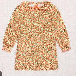 Misha And Puff Floral Pattie Dress - Orange and Green